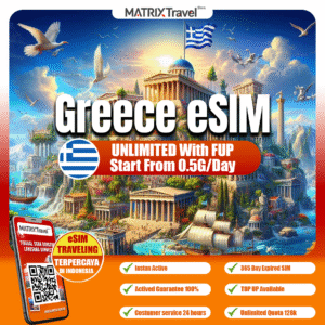 Yunani / Greece eSIM Murah – Internet 4G LTE with FUP, Tanpa Roaming, Digital, Instant, Cocok Liburan & Bisnis